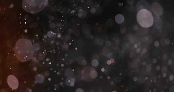 Floating Abstract Particle Bokeh on Dark Background alt