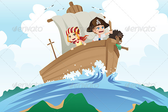 Pirates Kids - People Characters