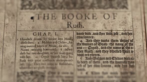 The Book Of Ruth, Slider Shot, Old Paper Bible, King James Bible alt