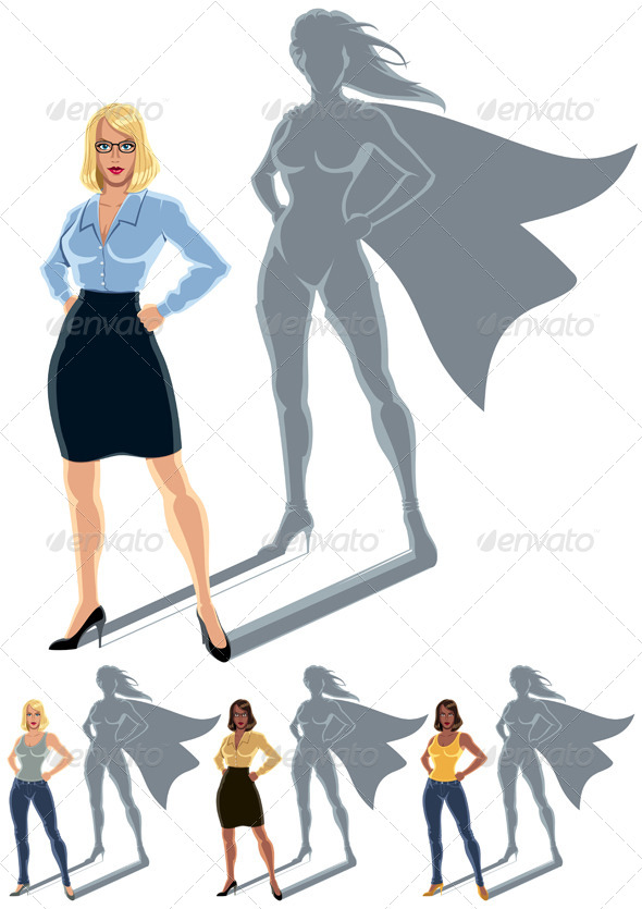 Woman Superhero Concept - Concepts Business