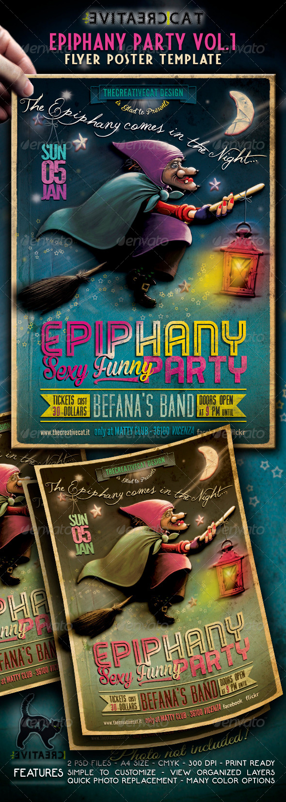 Epiphany Party Flyer/Poster Vol. 1 - Events Flyers