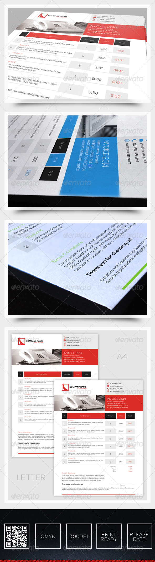 Invoice Vol1 - Proposals & Invoices Stationery
