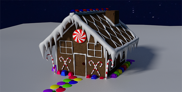 Gingerbread House - 3Docean 6386544