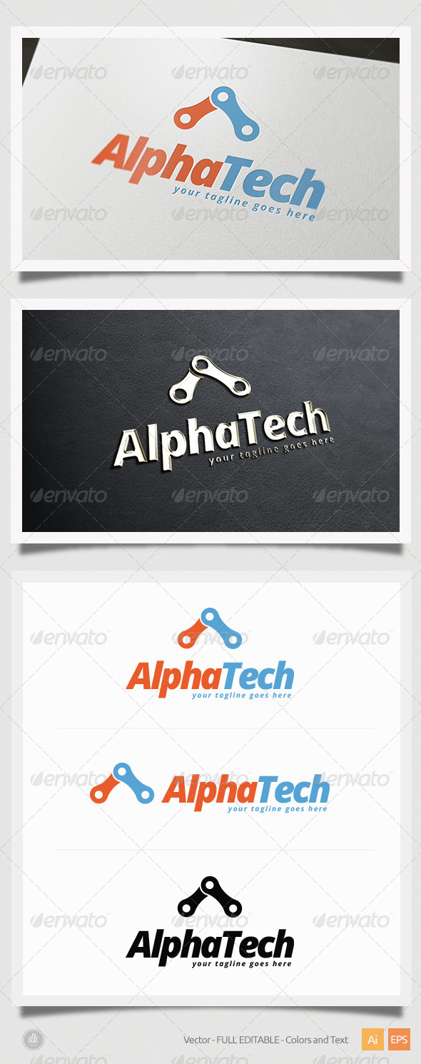 Alpha Tech Logo - Symbols Logo Templates