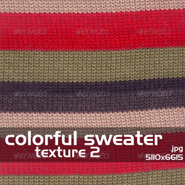 Colorful Sweater Texture 2 - Fabric Textures