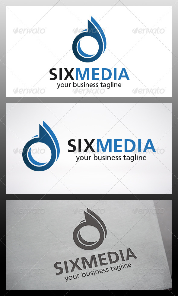 Six Logo - Numbers Logo Templates