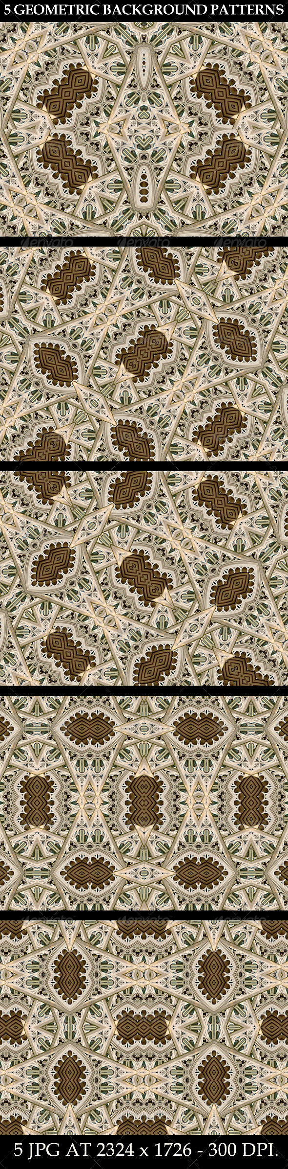 5 Geometric Background Patterns - Patterns Backgrounds