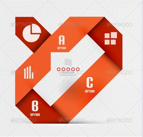 Stripes Option Infographic Design Template - Miscellaneous Vectors