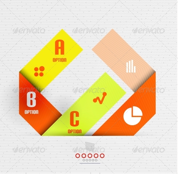 Stripes Option Infographic Design Template - Miscellaneous Vectors
