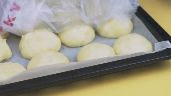 Preparing Homemade Sweet Buns Dough alt
