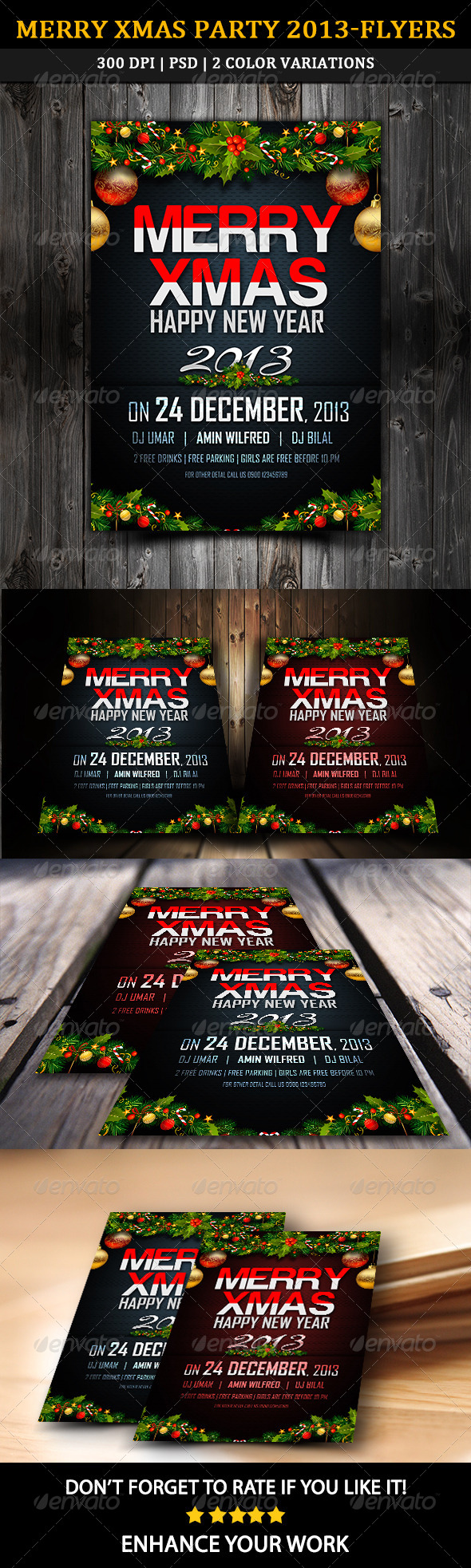Merry Xmas Party 2013 Flyer - Clubs & Parties Events