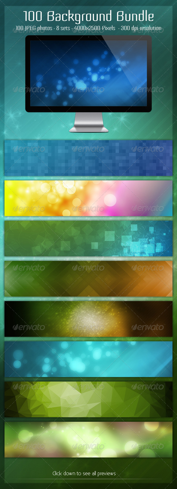 100 Background Bundle - Backgrounds Graphics