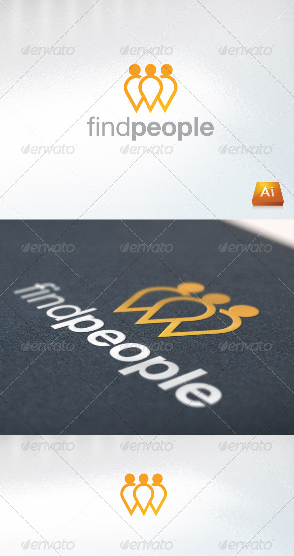 Find People - Humans Logo Templates
