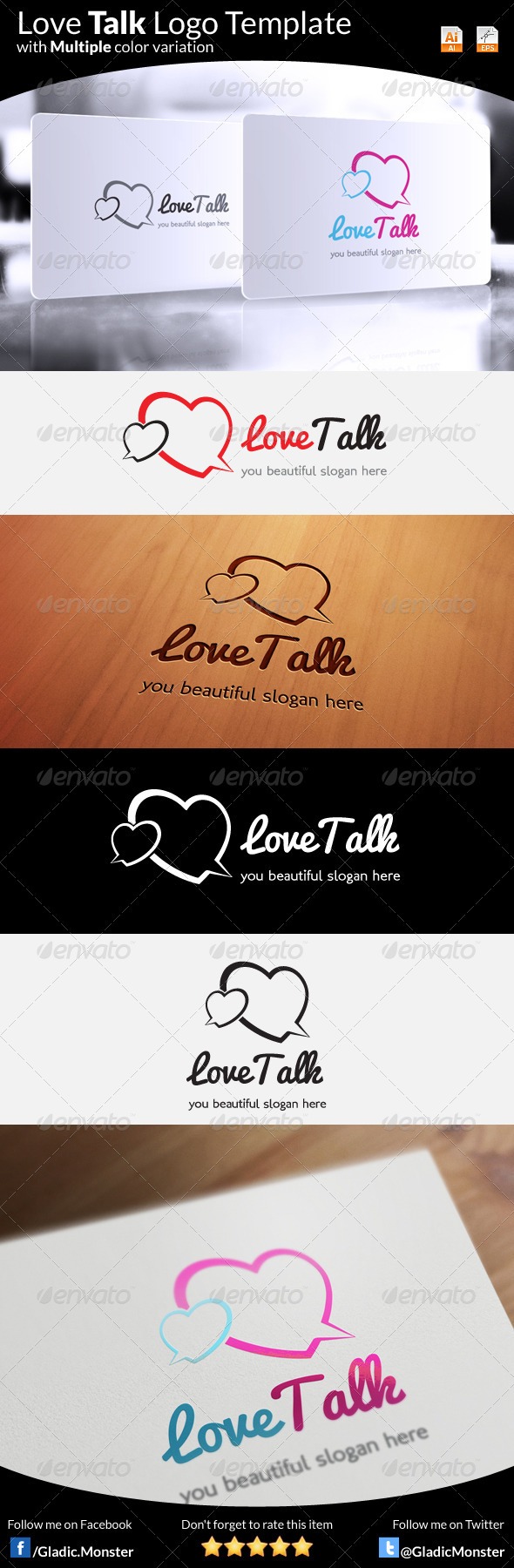 Love Talk Logo - Symbols Logo Templates