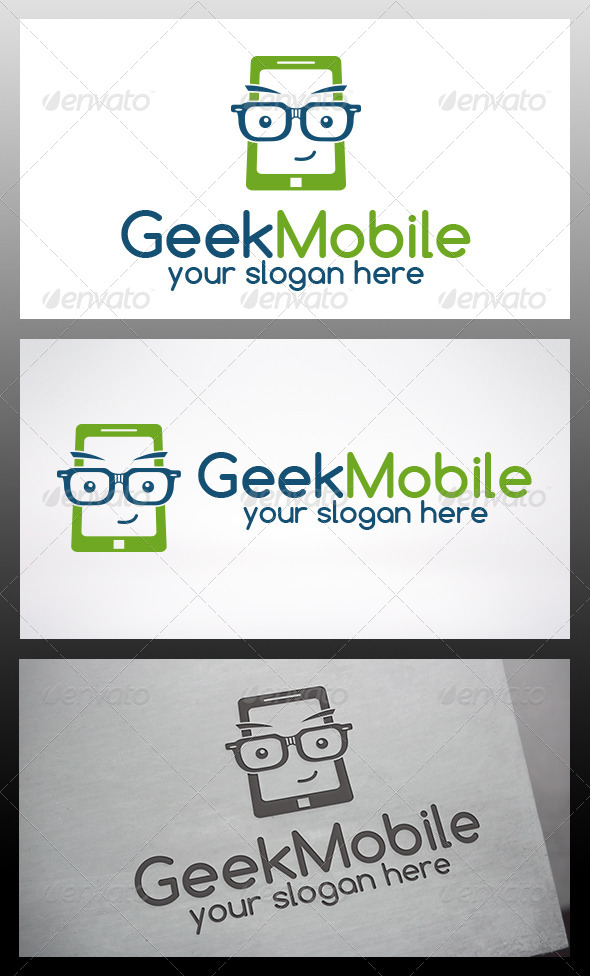 Geek Phone Logo - Objects Logo Templates