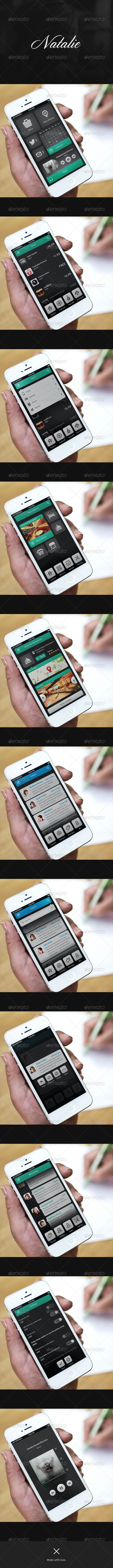 Phone UI Retina - Natalie - User Interfaces Web Elements