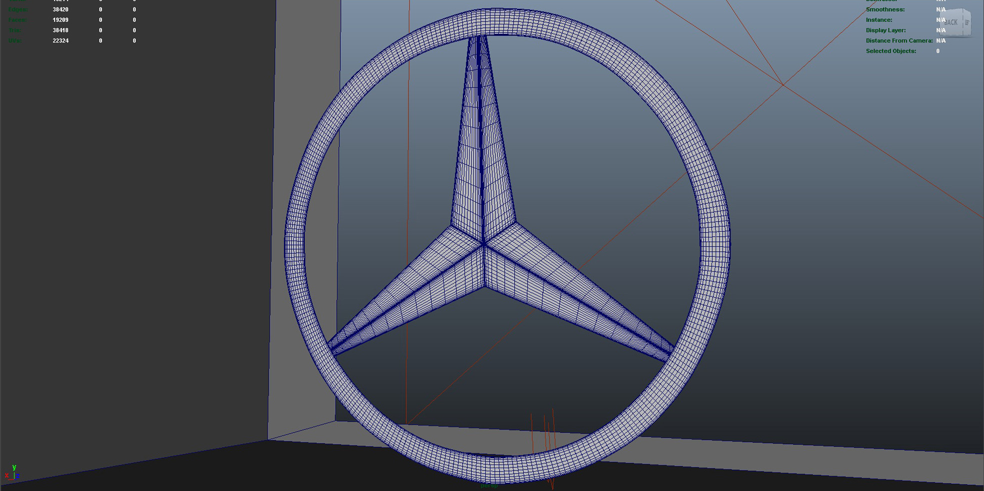 Mercedes Logo 3D model