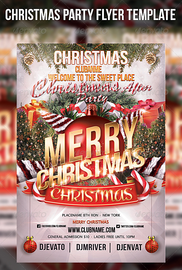 Christmas Eve Party Flyer Template - Events Flyers