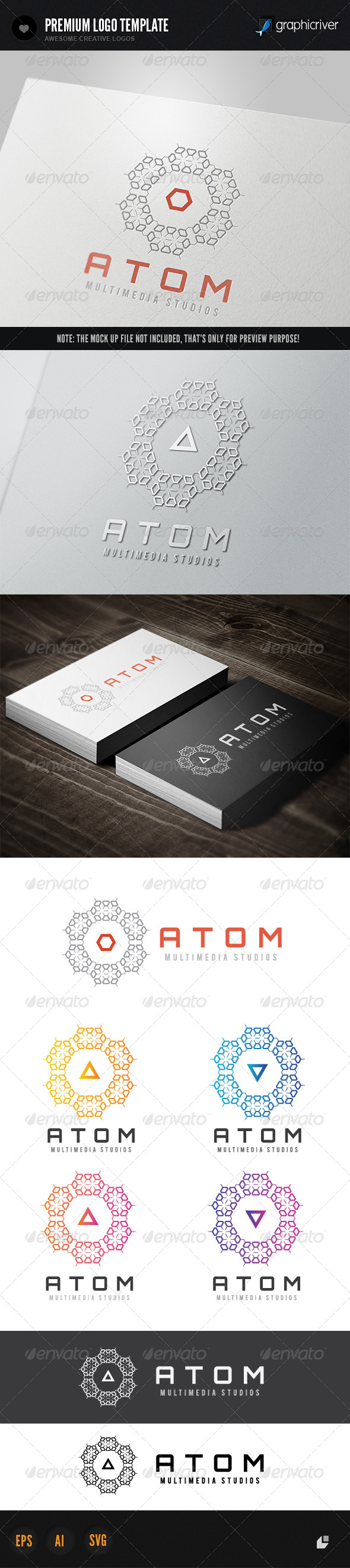 Atom Media - Objects Logo Templates