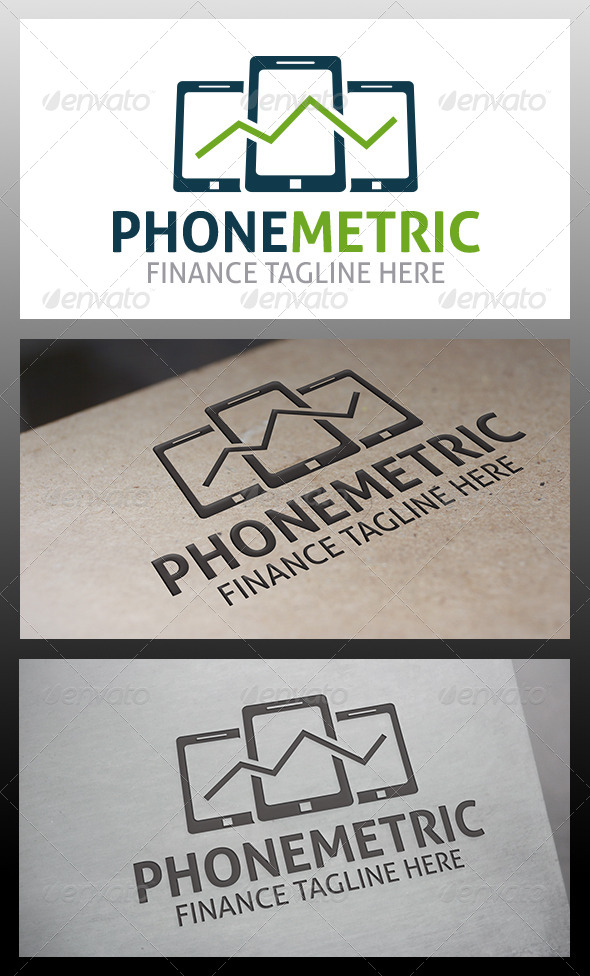 Phone Metrics Logo - Objects Logo Templates