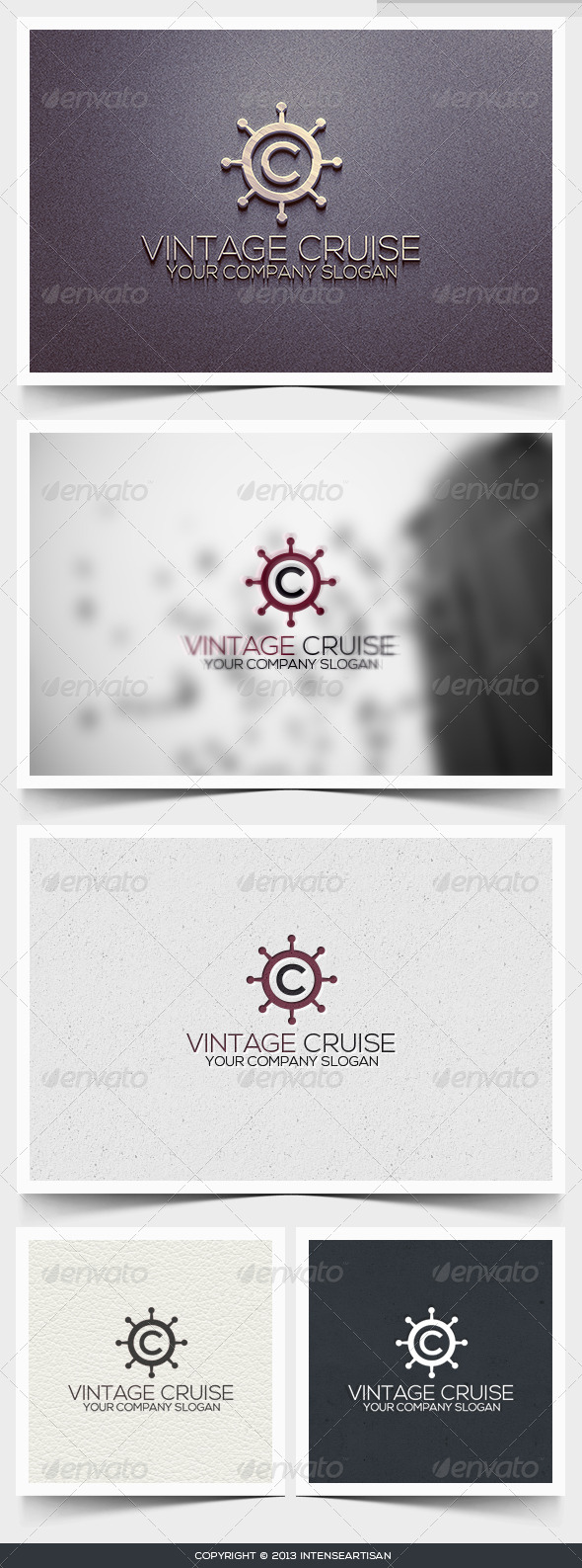 Vintage Cruise Logo Template - Letters Logo Templates