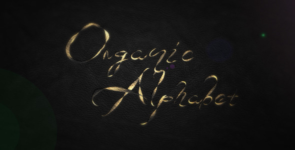 Organic Alphabet - VideoHive 6395915