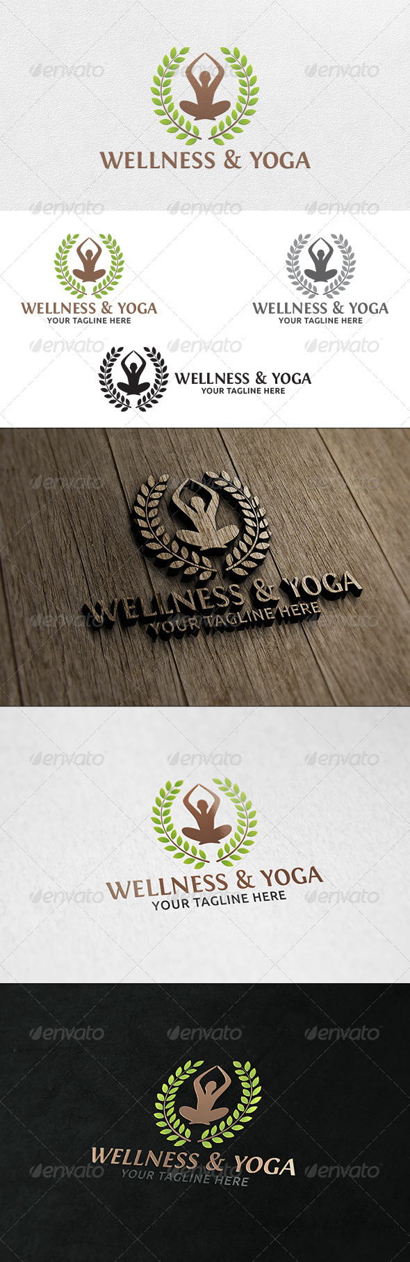 Wellness & Yoga - Logo Template - Humans Logo Templates