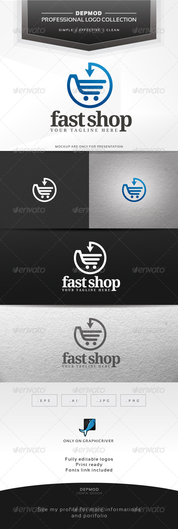 Fast Shop Loog - Symbols Logo Templates