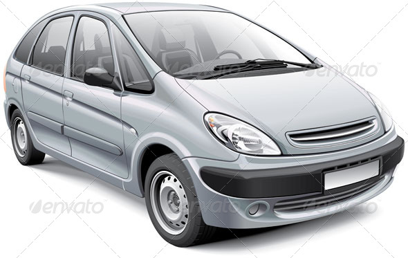 French Compact MPV - Vectors