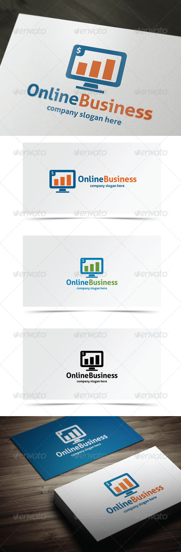 Online Business - Symbols Logo Templates