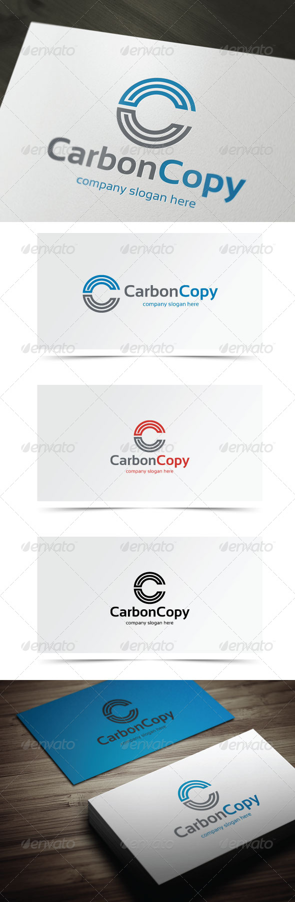 Carbon Copy - Letters Logo Templates