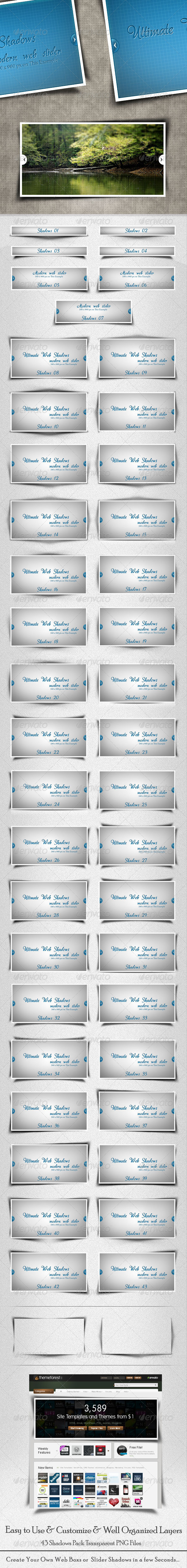 43 Ultimate Web Shadows - Miscellaneous Web Elements
