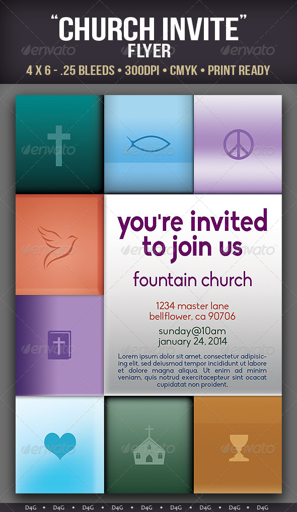 youre invited church flyer template by d4g graphicriver you are invited flyers