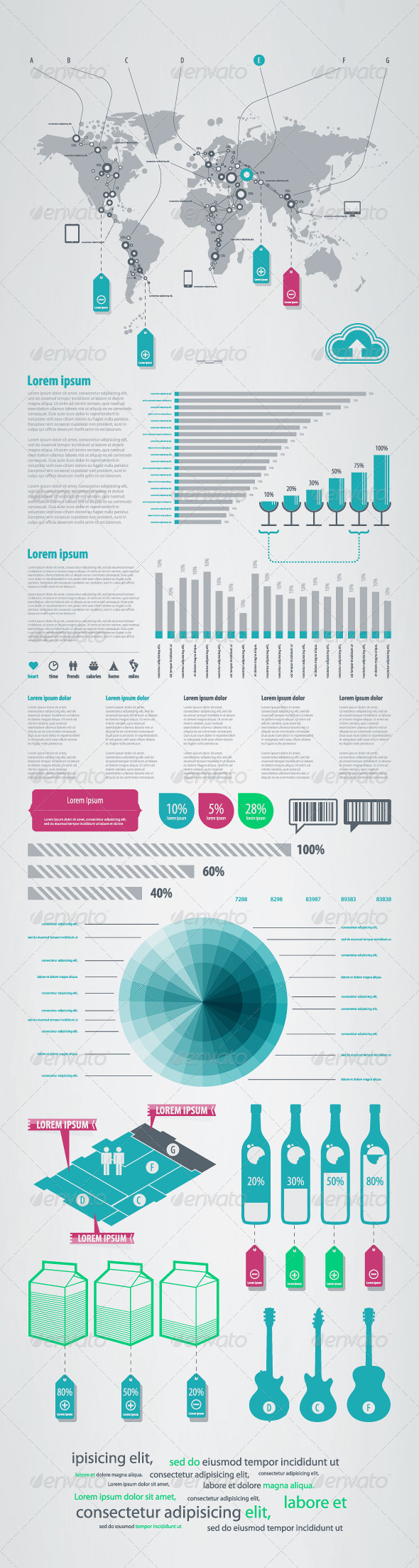 Bits and Pieces of Infographics on Sales - Infographics