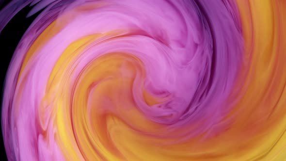 Beautiful Gold and Pink Vibrant Color Fluid Is Swirling in Art Background. Beautiful Shimmer Moving alt
