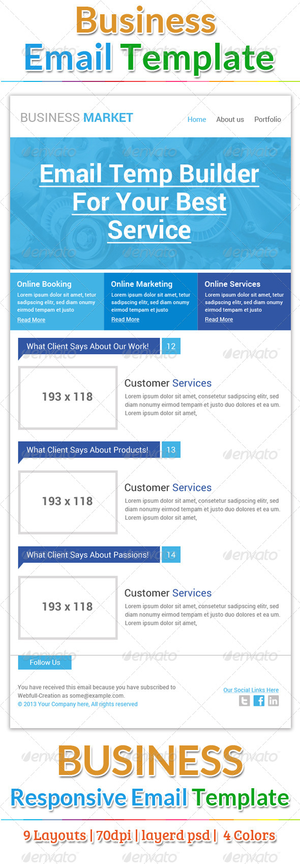 Creative Business Email Template - E-newsletters Web Elements