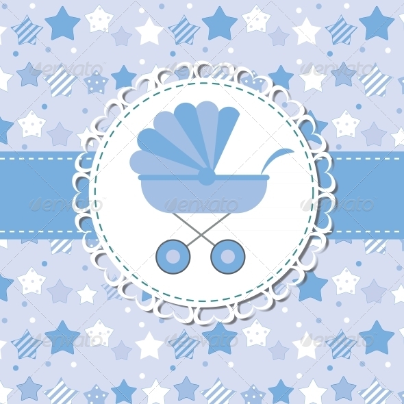 Blue Baby Carriage for Newborn - Valentines Seasons/Holidays