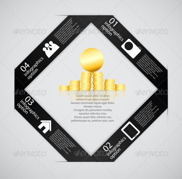Infographic Business Template - Web Technology