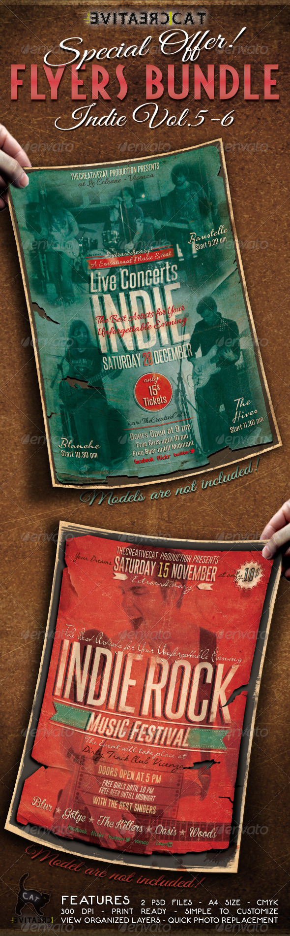 Indie Flyer/Poster Bundle Vol. 5-6 - Events Flyers