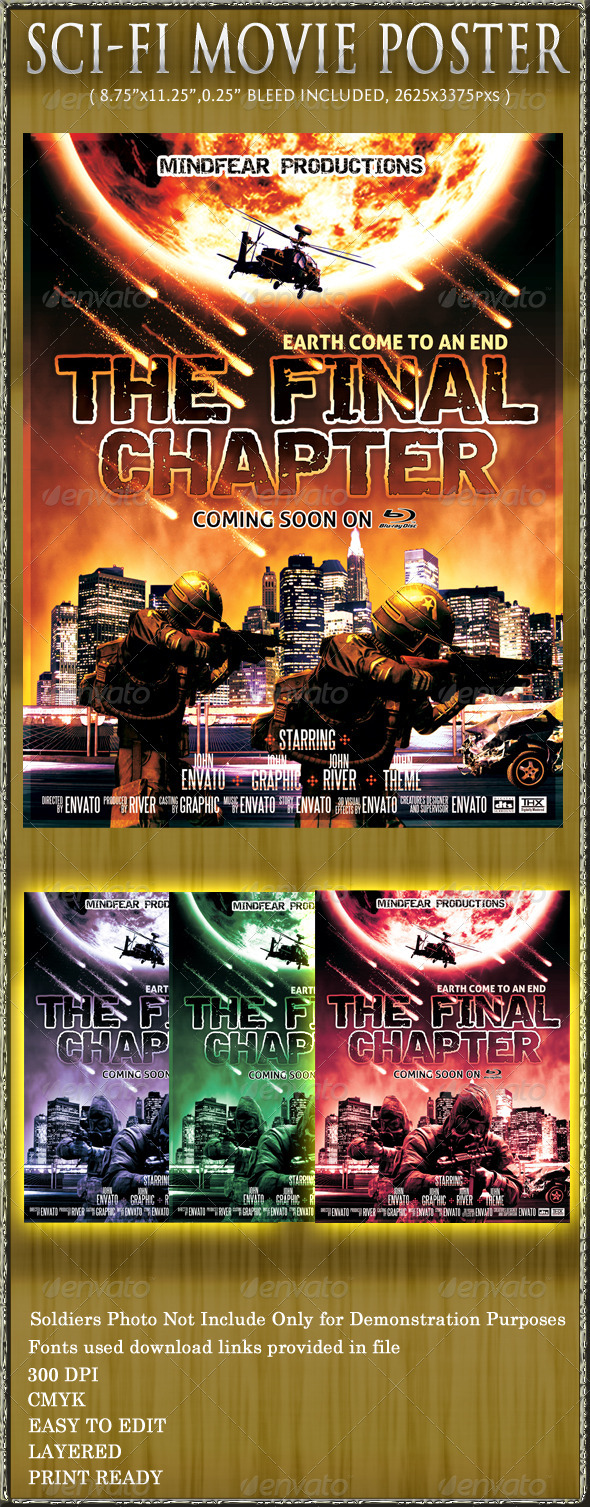 Sci-Fi Movie Poster - Miscellaneous Print Templates