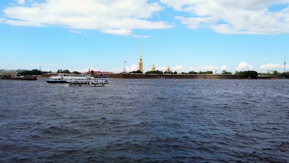 Peter and Paul Fortress the Neva River in St. Petersburg
