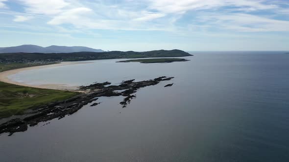 Aerial View of the Reef By Carrickfad at Narin Beach By Portnoo County Donegal, Ireland alt