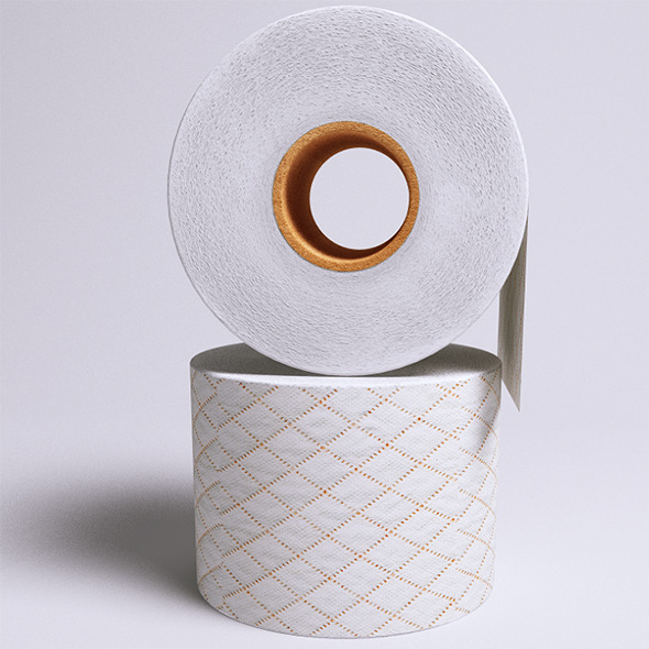 Toilet Paper (VrayC4D) - 3Docean 6402796