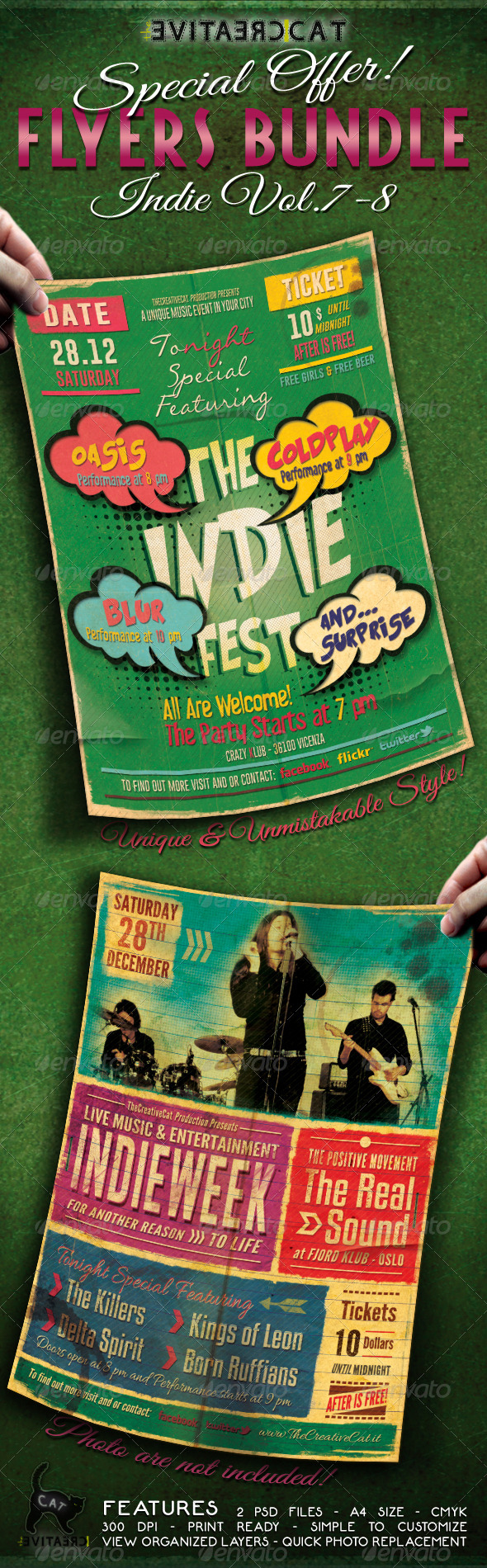 Indie Flyer/Poster Bundle Vol. 7-8 - Events Flyers