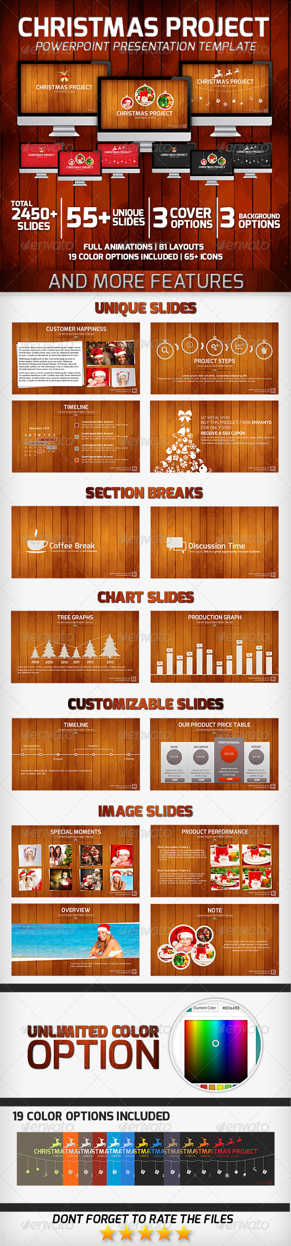 Christmas Project PowerPoint Presentation Template - Business PowerPoint Templates