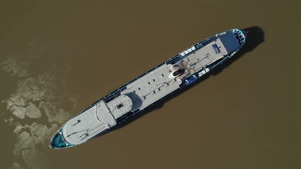 River Boat Aerial View
