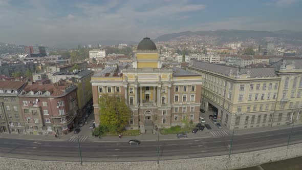 Aerial view of Sarajevo Univerisity alt