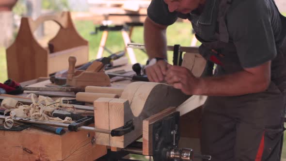 Woodworking in the Open Air Joiner’s Shop