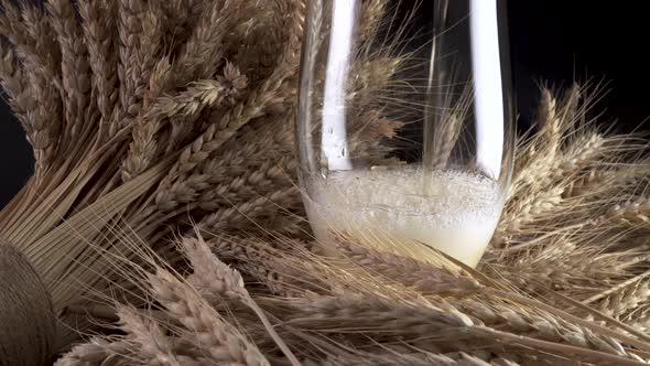 Pouring Beer Into the Glass alt