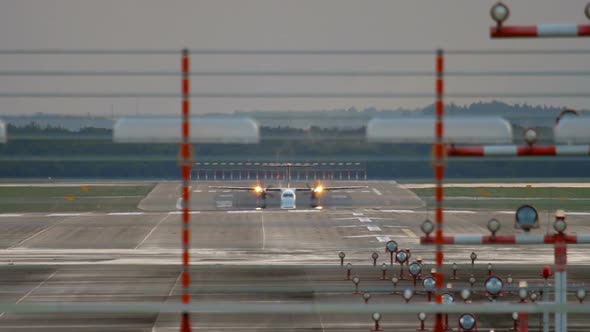 Turboprop Aircraft Accelerate Before Departure alt